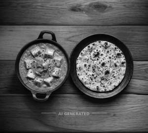 Paneer angara + Missi roti (1 piece)