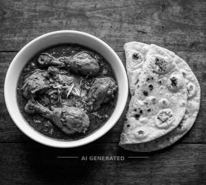 Chicken gharwala + Tawa roti (2 pieces)