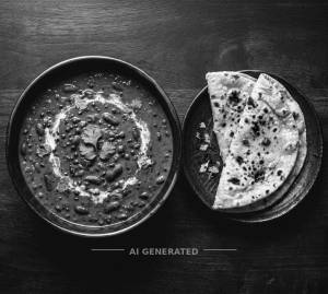 Dal Makhani + Tandoori Roti (2 Pieces)