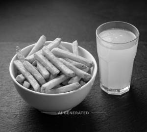 French Friies + Fresh Lemon Juice
