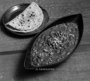Rajma Fry + Tawa Roti (1 piece)