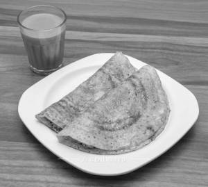 Benne masala dosa + Tea