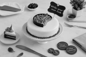 Dark Forest Cherry Cake (eggless) (1/2 Kg)