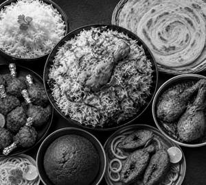 Ragiball,White Rice, Briyani,Chicken Fry, Chicken Liver Fry ,Parota,Leg Piece, Lolipop,And Fish