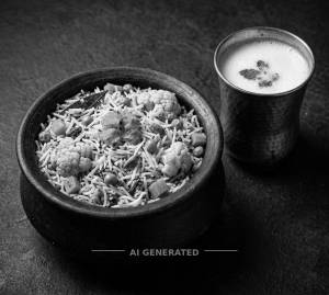 Handi Pulav + Butter Milk