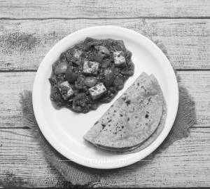 Kadai Paneer + Tawa Roti (2 pieces)