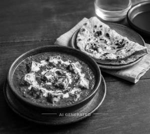 Palak Paneer + Tandoori Roti (1 piece)