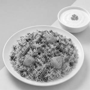 Veg Biriyani with Raita