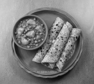 Aloo Matar + 4 Butter Tawa Parotha