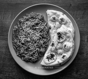 Sev Tamatar + Tandoori Khamiri Roti (2 pieces)