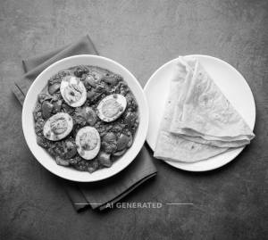 Sp. Egg Khadai + Rumali Roti (1 Piece)