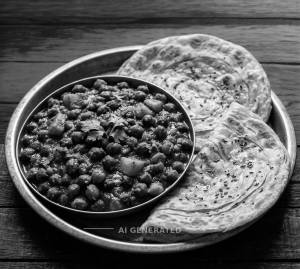 Desi Chana + Kathiyawadi Paratha (1 piece)