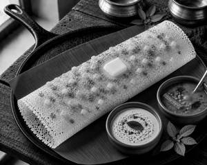 Onion Rava Plain Dosa Butter