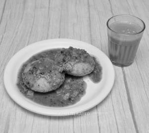 Fried Idli Sambar (2Pcs) + Special Tea