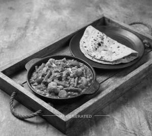 Mix Veg + Tawa Plain Roti (1 piece)