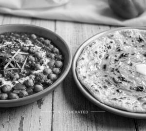 Chana Masala Special + Butter Tawa Roti (1 Piece)