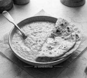 Plain Dal + Butter Roti (2 pieces)