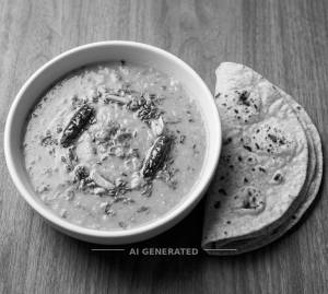 Dal Tadka + Roti (2 pieces)