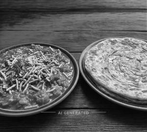 Sev Tameta + Kathiyawadi Paratha (1 piece)