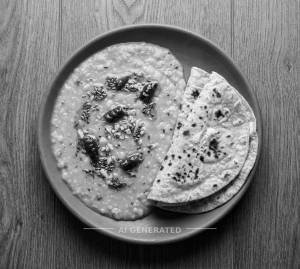 Dal Tadka + Tawa Roti (2 pieces)