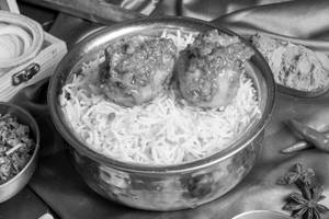 Egg Biryani (half 2pcs)