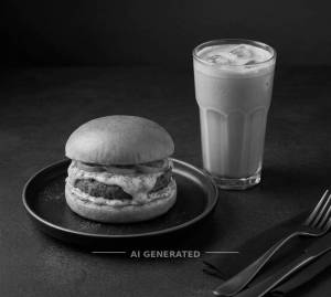 Tandoori cheesy delight burger + Classic cold coffee