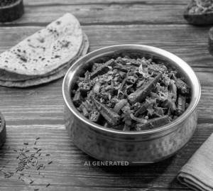 Bhindi Masala Dry + Tawa Roti (2 pieces)