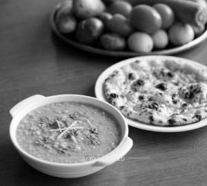 Yellow Dal + Tandoori Naan (1 Piece)