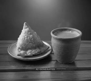 Samosa (1 Piece) + Tandoori Chai