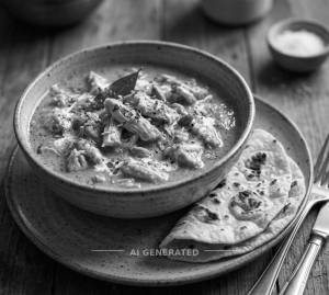 Chicken Korma + Tawa Roti [2 Piece]
