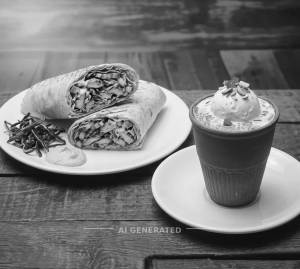 Special chicken Shawarma + Special Falooda Kullad