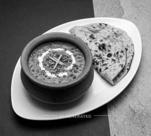 Handi Dal + Tandoori Roti (2 Pieces)