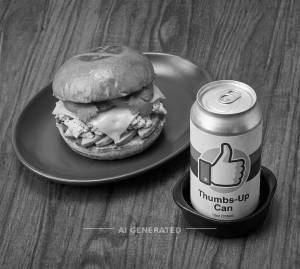 Breakfast Sandwich + Thumbs-Up Can