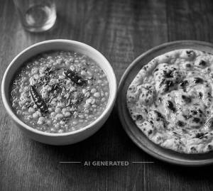 Dal Fry + Tandoori Roti (Butter) (1 piece)