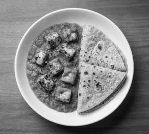 Paneer Tikka Masala Half + Tawa Roti (2 Pieces)