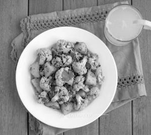 Aloo Gobi + Lemon Fresh Juice