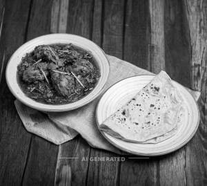 Chicken Masala + Rumali Roti (1 piece)
