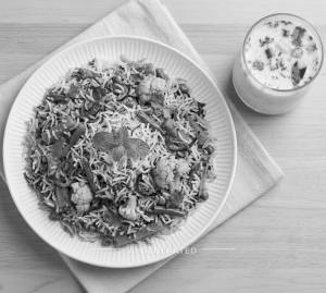 Veg Biryani + Masala Butter Milk