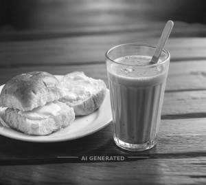 Bun Maska + Ginger Tea