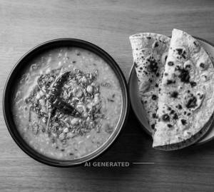 Dal Tadka + Tandoori Roti (2 pieces)