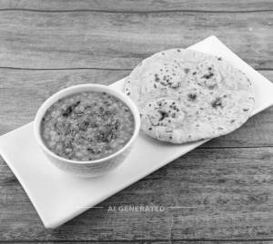 Dal Fry + Tawa Roti (1 Piece) 