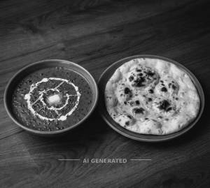 Dal Makhani + Plain Naan (1 piece)