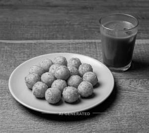 Fries Potato Balls (15pcs) + Cold coffee