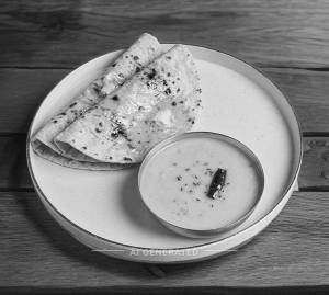 Plain Dal + Butter Roti (2 Pieces)