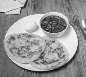 Boiled Egg ( 1 Pc ) + Parotta 2Pcs