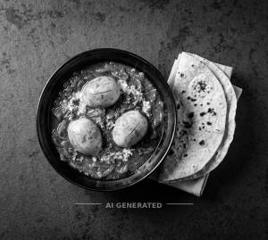 Egg Curry + 1 Tawa Roti (2 Pieces)
