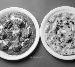 Chicken butter masala (half) + Butter tawa roti (1 piece)