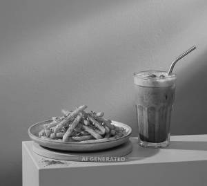 Peri Peri Fries + Cold Coffee