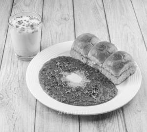 Butter Pav Bhaji + Butter Milk