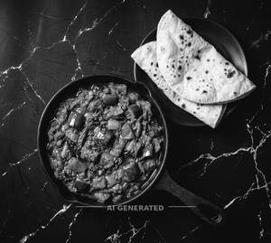 Vankaya Curry (Brinjal) + Phulka (2 Pieces)